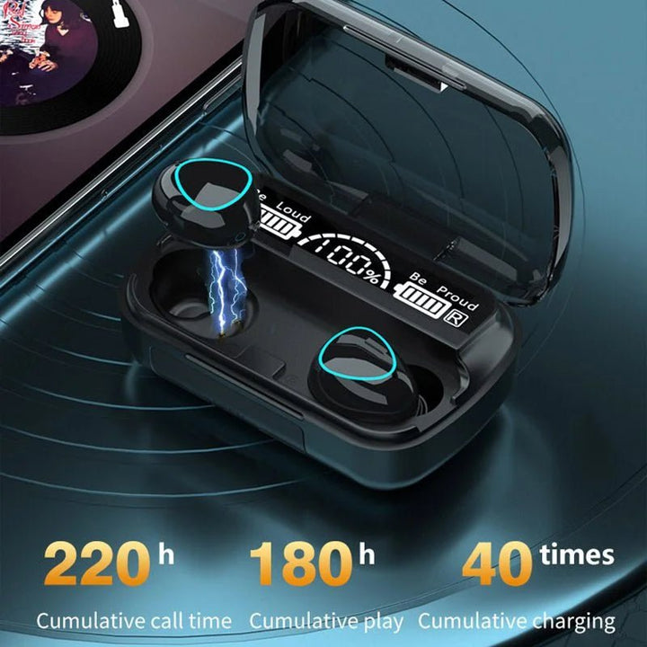 M10 Wireless Earbuds Bluetooth Earphones Noise Cancellation - AlifdukanEver Green types here :)