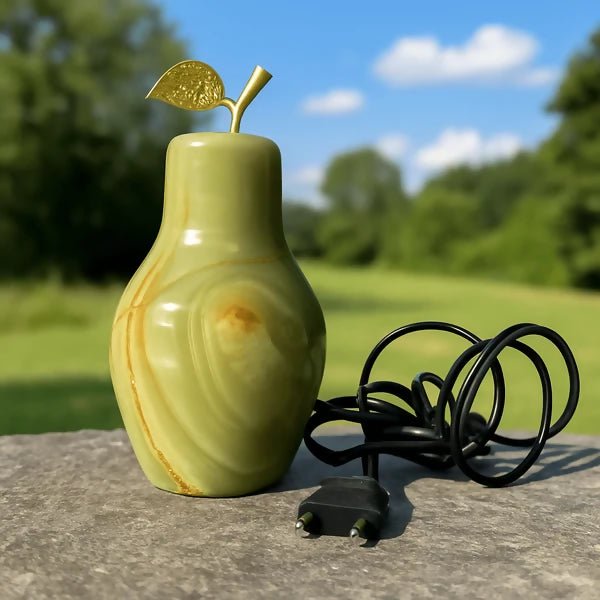 Marble Pear Lamp with Power Cord - AlifdukanBUY AURA.PK types here :)