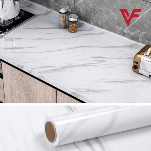 Marble Sheet Sticker, PVC Waterproof Self - Adhesive for Kitchen and Furniture - AlifdukanAlifdukan types here :)