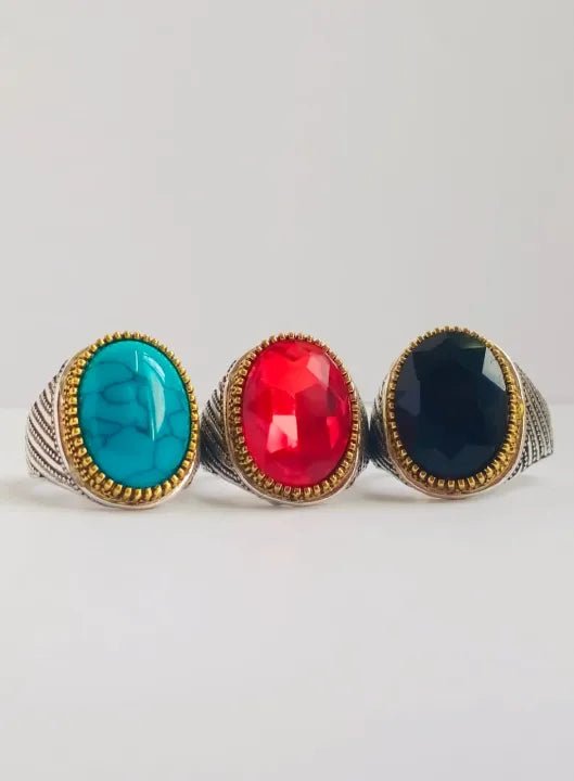 Mens Handmade Ring, Turkish Handmade Silver Men Ring, Ottoman Mens Ring - AlifdukanAlifdukan types here :)