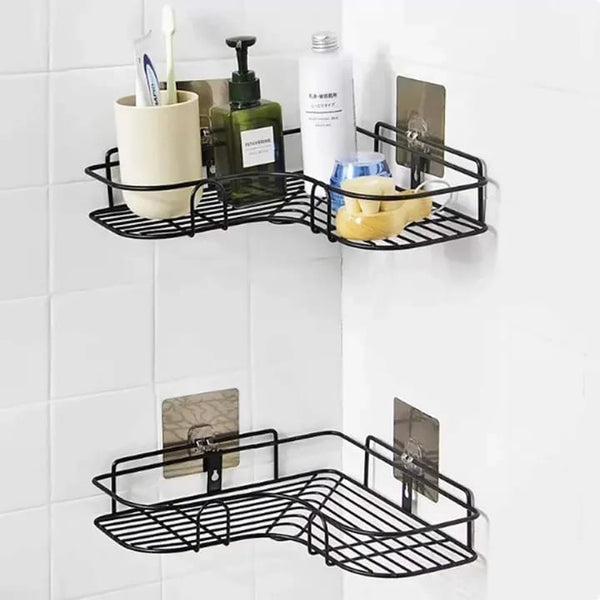 Metal Bathroom Corner Rack Storage Shelves, Bathroom Storage Rack Corner - AlifdukanAlifdukan types here :)