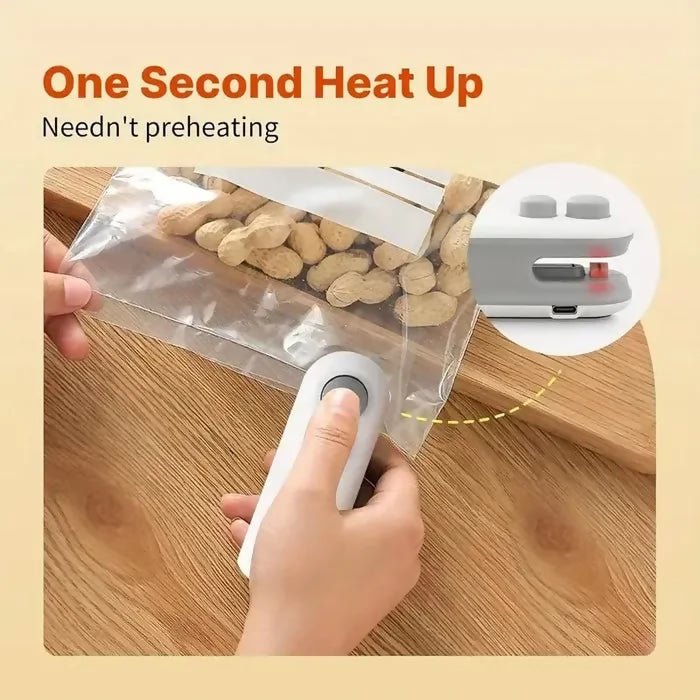Mini Bag Sealer for Reseal Snacks and Saving,Rechargeable 2 in 1 USB Type C - AlifdukanAsh Findings types here :)