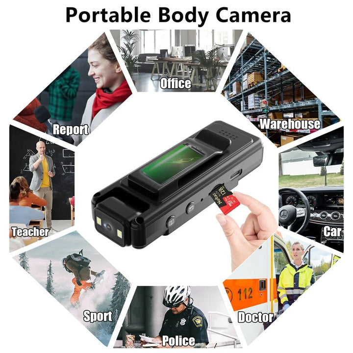 Mini Body Camera WiFi Video Recorder 1080P Wearable Night Vision - AlifdukanAlifdukan types here :)