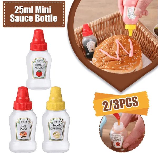 Mini Condiment Bottles/ Mini Ketchup Bottles (pack of 2) - AlifdukanAlifdukan types here :)