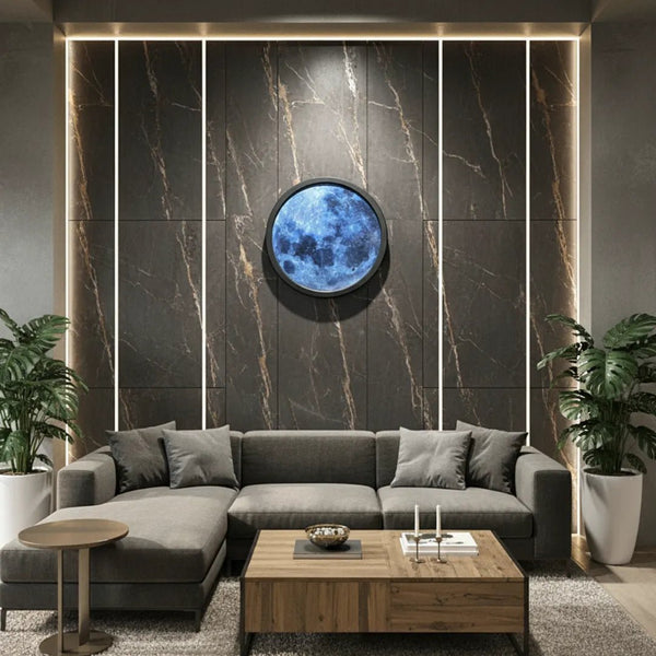 Modern LED Moon Wall Light Decor (Dimensions 18*18 Inch) - AlifdukanTrendy Store types here :)