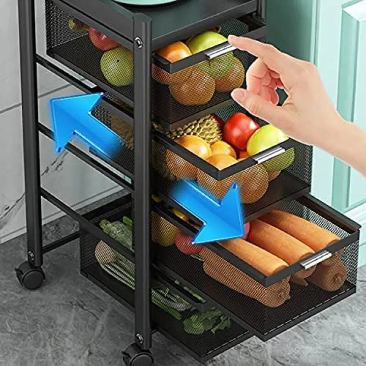 Modern Metal Kitchen Drawer Trolleys Space Saver - AlifdukanAlifdukan types here :)