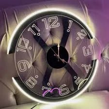 Modern Style Neon Clock Ambient Light - AlifdukanMini Supplier types here :)