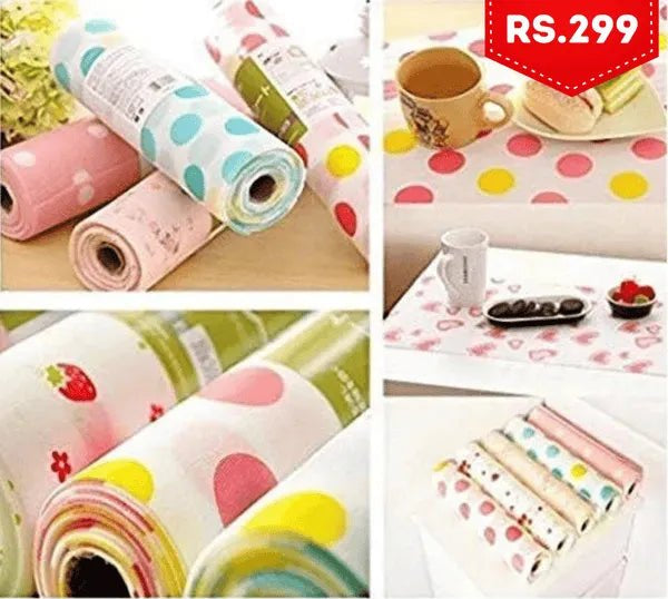 Multi - Purpose Drawer Liner Mat Roll – Washable & Cuttable - AlifdukanAlifdukan types here :)
