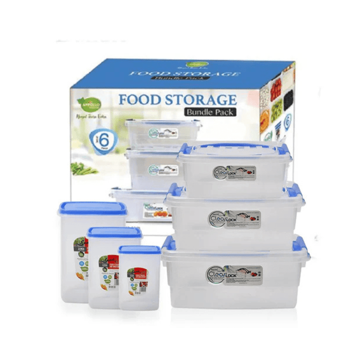 MULTIPURPOSE STORAGE BUNDLE 6 PCS SET - AlifdukanAlifdukan types here :)