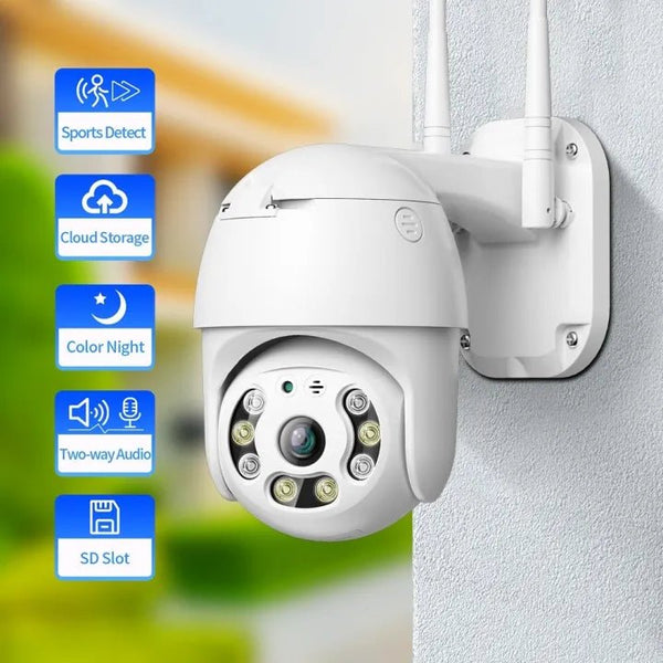 Outdoor Security Camera, Surveillance Camera 2.4GHz WiFi for Shop (US Plug) - AlifdukanAlifdukan types here :)
