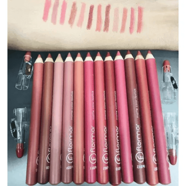 Pack Of 12 Matte Color Lipstick Lipliner Waterproof Pencils - AlifdukanAlifdukan types here :)