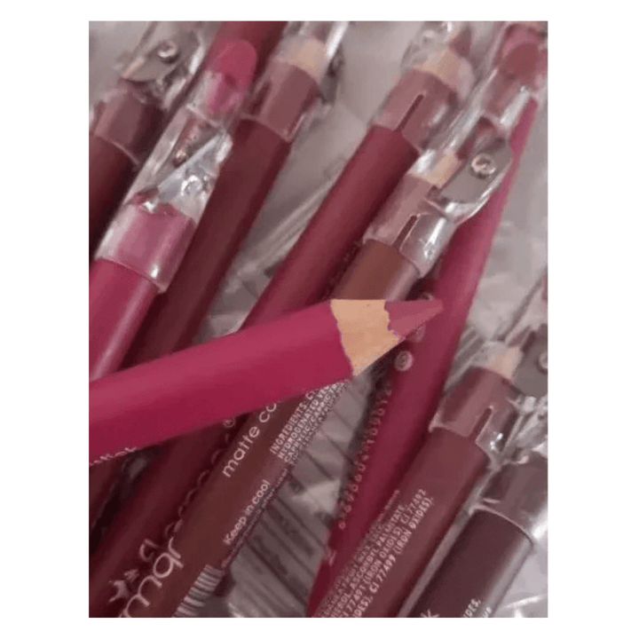 Pack Of 12 Matte Color Lipstick Lipliner Waterproof Pencils - AlifdukanAlifdukan types here :)