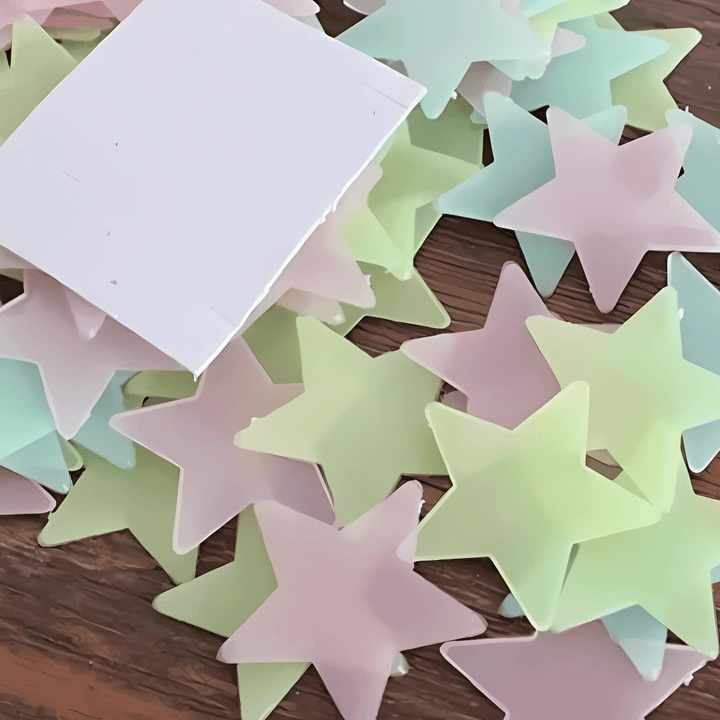 Pack of 200 - 3D Stars Glow In The Dark Wall Stickers - AlifdukanAlifdukan types here :)