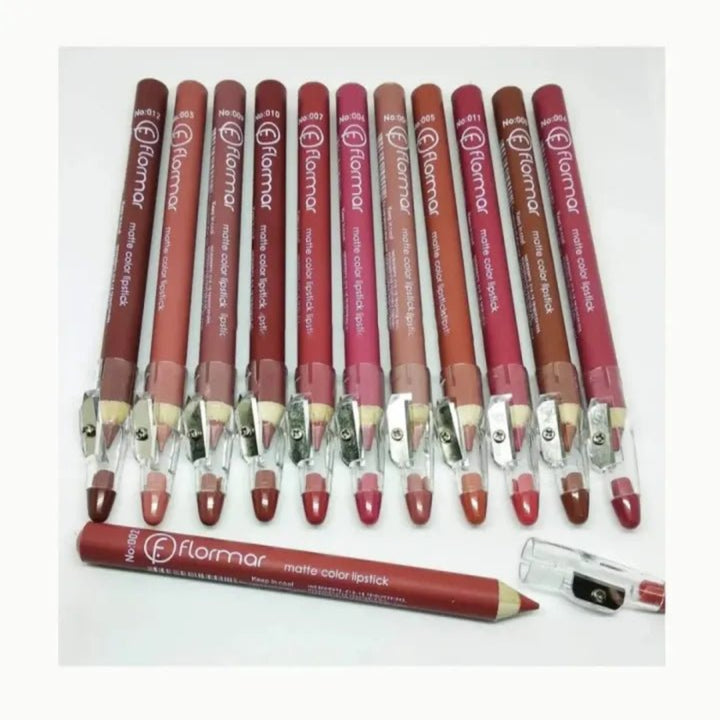 Pack of 6 or 12 Lip Liners Pencils LipPencils Nude Dark Shades Matte Waterproof - AlifdukanAlifdukan types here :)