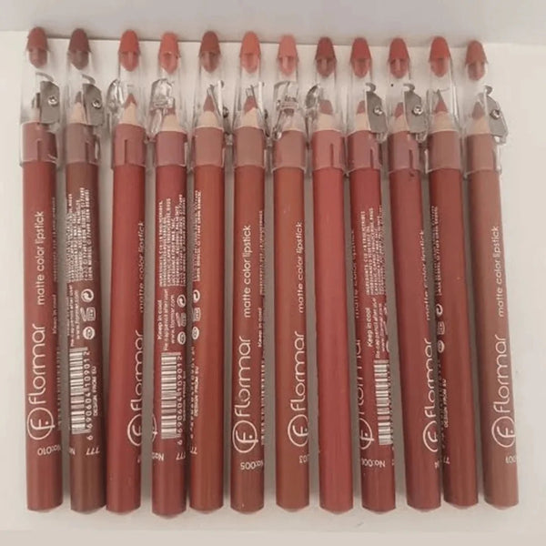 Pack of 6 or 12 Lip Pencils Lip Liners Lipsticks Matte Lipliner - AlifdukanAlifdukan types here :)