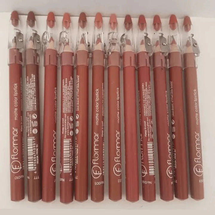 Pack of 6 or 12 Lip Pencils Lip Liners Lipsticks Matte Lipliner - AlifdukanAlifdukan types here :)