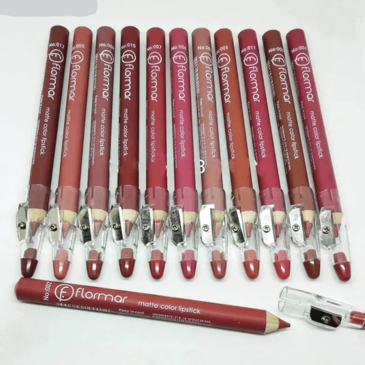 Pack of 6 or 12 Lip Pencils Lip Liners Lipsticks Matte Lipliner - AlifdukanAlifdukan types here :)