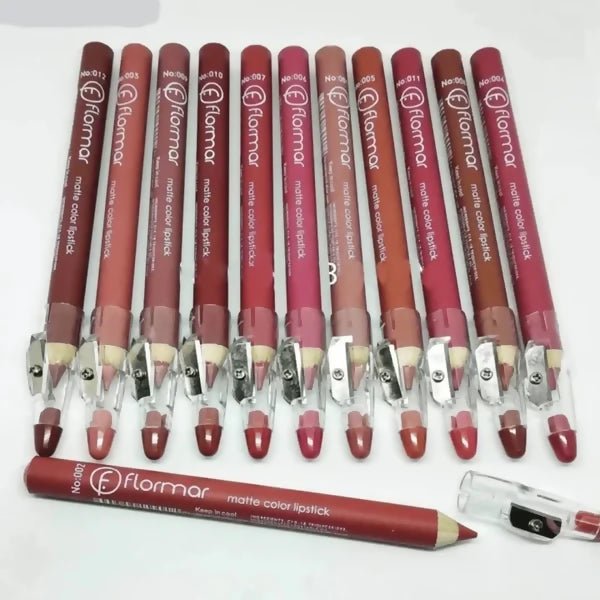 Pack of 6 or 12 Lip Pencils Lip Liners Lipsticks Matte Lipliner - AlifdukanKhushbakht Farooqi types here :)