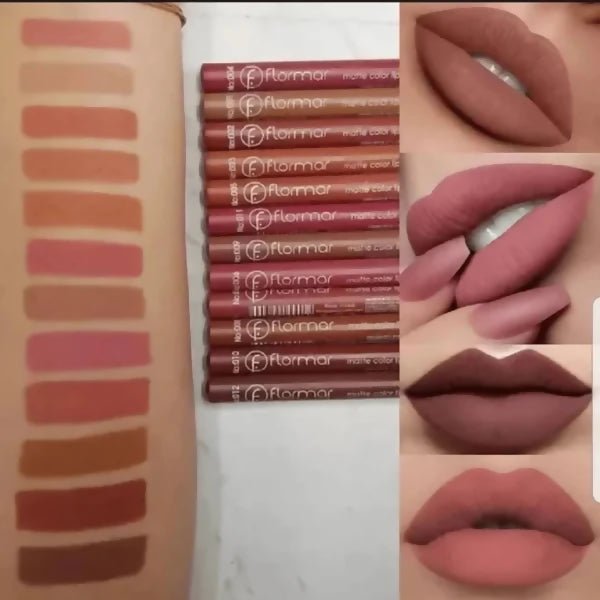Pack of 6 or 12 Lip Pencils Lip Liners Lipsticks Matte Lipliner - AlifdukanKhushbakht Farooqi types here :)