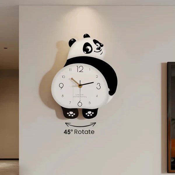 Panda Wall Clock Living Room Atmosphere Simple Modern Living Room Watch New Clock Dining Room - AlifdukanMini Supplier types here :)