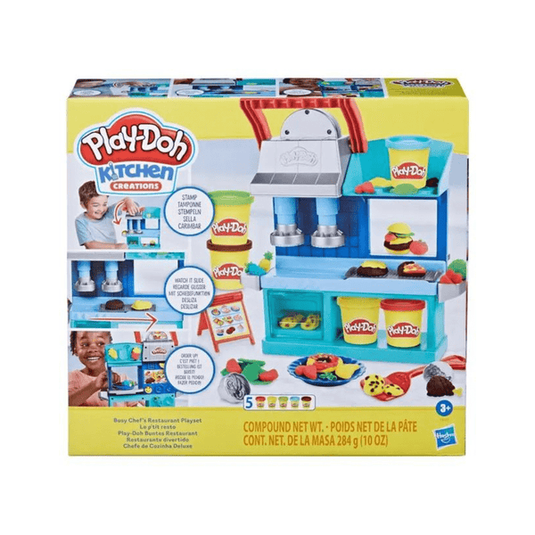 Play - Doh Kitchen Creations Busy Chef's Restaurant Playset, 2 - Sided Play Kitchen, Ages 3+ - AlifdukanAlifdukan types here :)