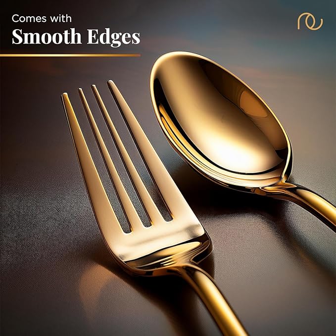 Premium Golden Cutlery Set (Set of 24) - AlifdukanAlifdukan types here :)