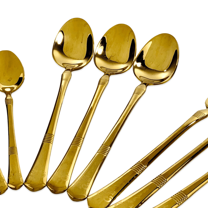 Premium Golden Cutlery Set (Set of 24) - AlifdukanAlifdukan types here :)