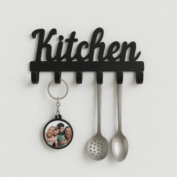 Premium Metal Wall Mounted Key Holder – Decorative Key Hanger for Home, Family, and Kitchen Use (3 Variations) - AlifdukanAlifdukan types here :)