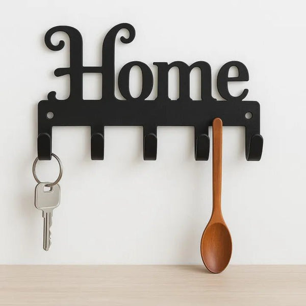 Premium Metal Wall Mounted Key Holder – Decorative Key Hanger for Home, Family, and Kitchen Use (3 Variations) - AlifdukanAlifdukan types here :)