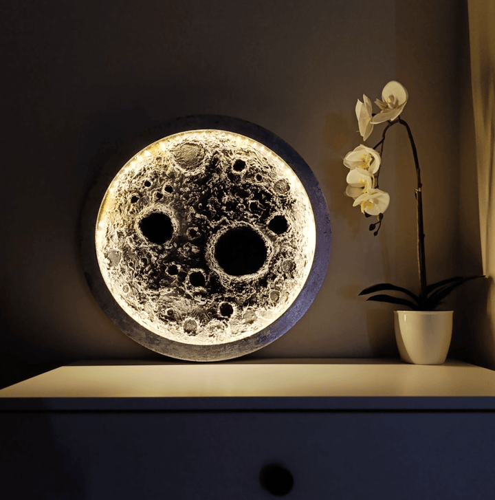 Premium Quality Moon Light Wall Hanging Hand Made Art Moon Light Decorative Moon Lamp - AlifdukanAlifdukan types here :)
