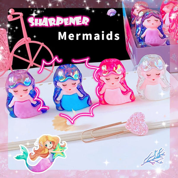 Pretty Stationery for school useful office supplies Mermaids pencil sharpener - AlifdukanAlifdukan types here :)
