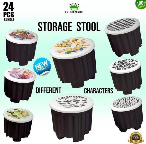 Princeware Character Storage Stools (Piece-1) - Alifdukan – Alifdukan