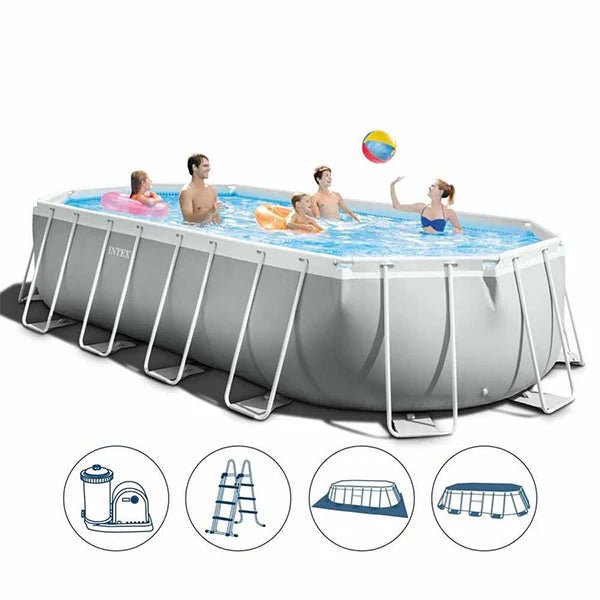 PRISM FRAME OVAL POOL (20X10FT) - AlifdukanAlifdukan types here :)