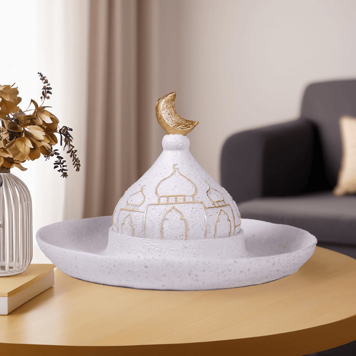 Ramadan Eid Home Decorations for Home 2025 Gold and White Mosque Tower Islamic Eid Mubarak decore - AlifdukanAlifdukan types here :)