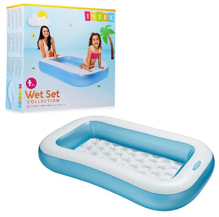 Rectangular Baby Pool ( 65.5" L x 39.5" W x 11" H ) - AlifdukanAlifdukan types here :)
