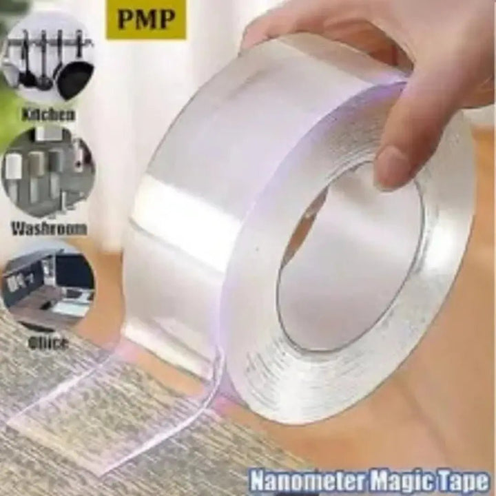 Reusable Double - Sided Nano Gel Grip Tape for Wall Mounting & Home Use - AlifdukanAlifdukan types here :)