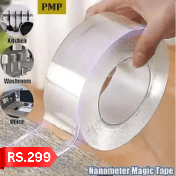 Reusable Double - Sided Nano Gel Grip Tape for Wall Mounting & Home Use - AlifdukanAlifdukan types here :)