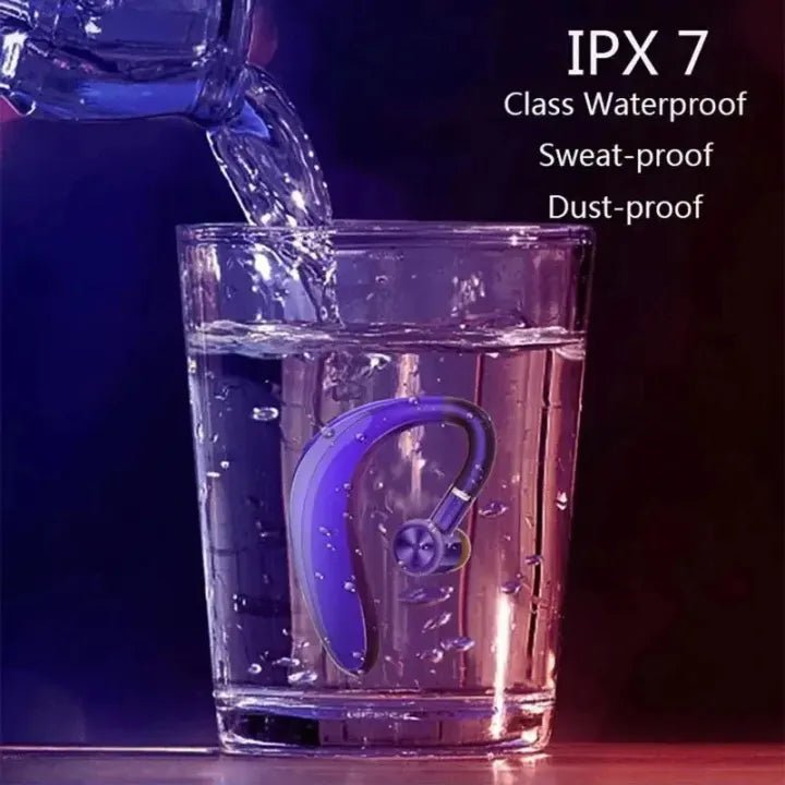 S109 Wireless Bluetooth 5.0 Universal Hook Earphones Sports Business Single Ear Headset Handsfree headphones With Mic By Choice - AlifdukanAlifdukan types here :)