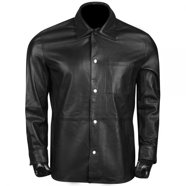 Sheep Leather Jacket In Black - AlifdukanAlifdukan types here :)