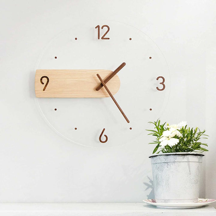 Silent Wall Clock, Silent Clocks for Living Room, Decor Wall Clock, Kitchen, Dining Room, Covered Outdoor Garden - AlifdukanAlifdukan types here :)