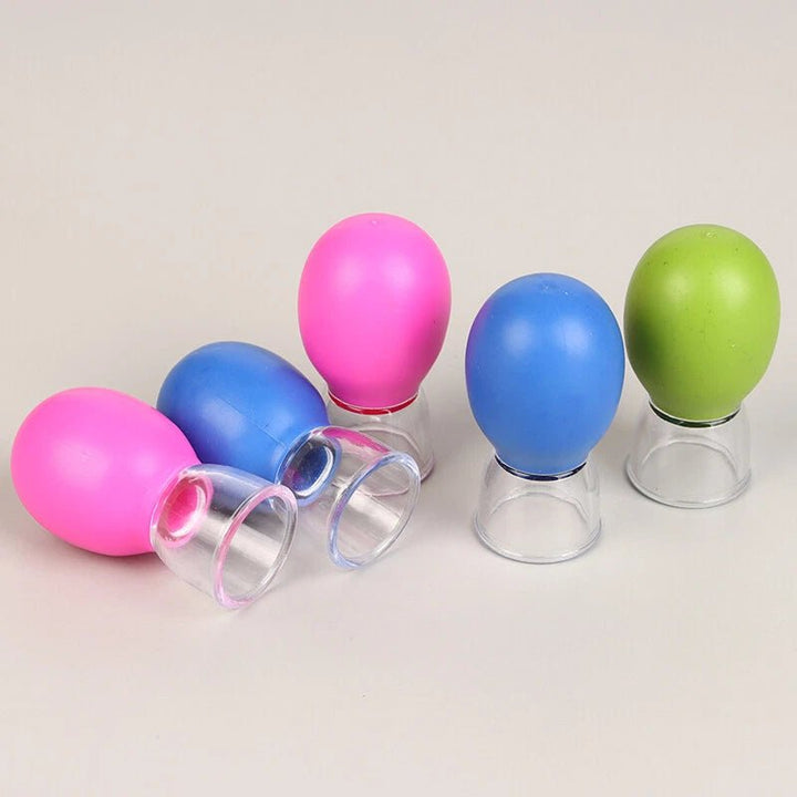 Silicone Face Cupping Set - Vacuum Suction Massage Cups for Muscle & Joint Relief, Skin Lifting - Fragrance Free, Portable & Removable, No Electricity Needed, Ideal for Chin & Laugh Lines, Beauty Cups|Durable Silicone - AlifdukanFR Store types here :)