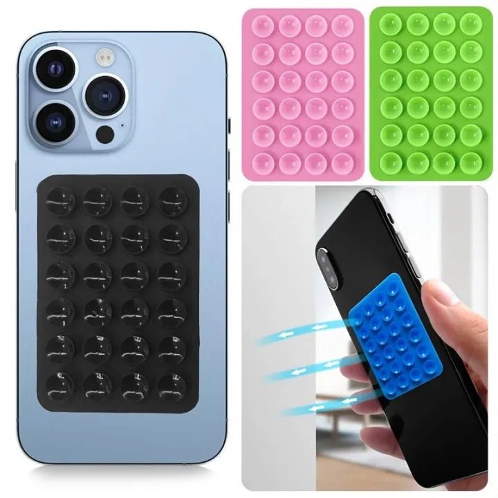 Silicone Suction Pad Phone Holder Self - Adhesive Rubber Mat 8x5.5cm - AlifdukanAlifdukan types here :)