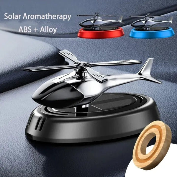 Solar Powered Rotating Helicopter Car Air Freshener - AlifdukanAlifdukan types here :)
