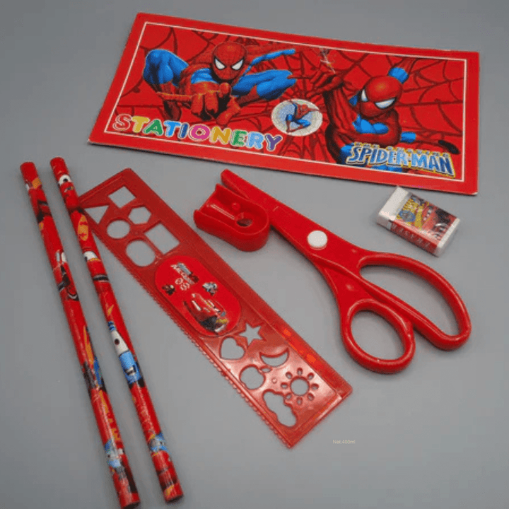STATIONERY SET FOR KIDS SPIDERMAN - AlifdukanAlifdukan types here :)