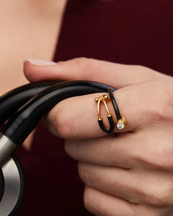 stethoscope ring doctor ring nurse ring for girls and women - AlifdukanAlifdukan types here :)
