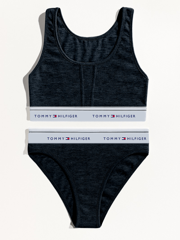 TMY Womens Sports Bra + Panty Set Black - AlifdukanVogue Style types here :)