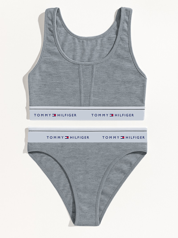 TMY Womens Sports Bra + Panty Set Grey - AlifdukanVogue Style types here :)