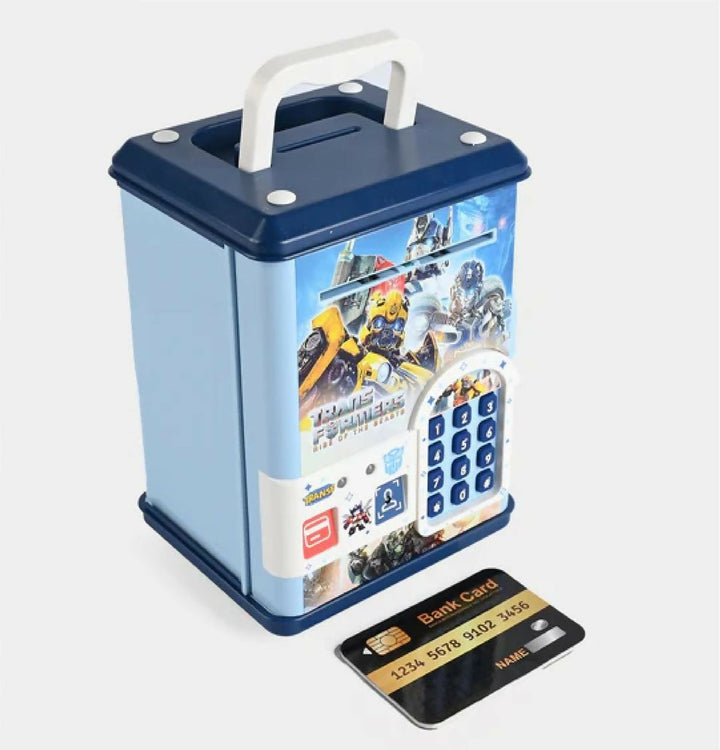 Transformer ATM Toy with ATM Card and Fingerprint Scanner – Interactive Kids’ Bank with Robotic Transformation - AlifdukanToys Arena types here :)