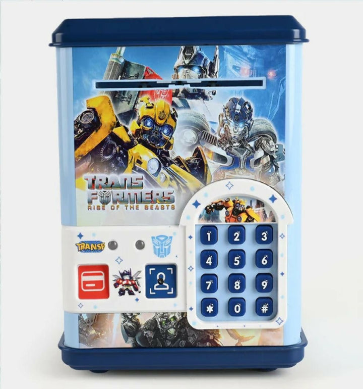 Transformer ATM Toy with ATM Card and Fingerprint Scanner – Interactive Kids’ Bank with Robotic Transformation - AlifdukanToys Arena types here :)