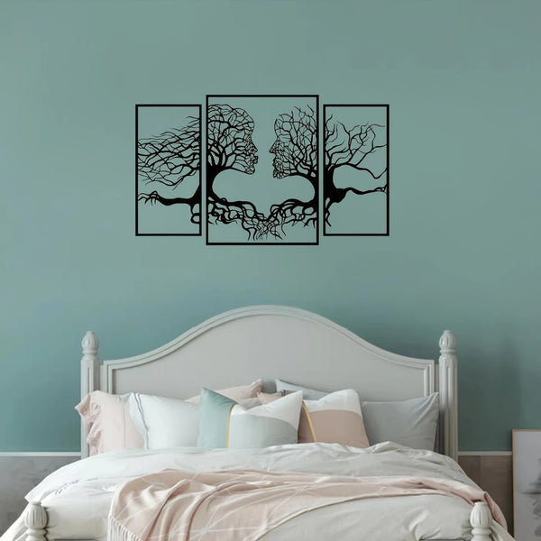 tree silhouette - abstract human body pattern wall art for living room, bedroom or TV background decoration, suitable for restaurant, bedroom, living room, study, office wall decoration, indoor and outdoor wall decoration, holiday gift - AlifdukanMini Supplier types here :)